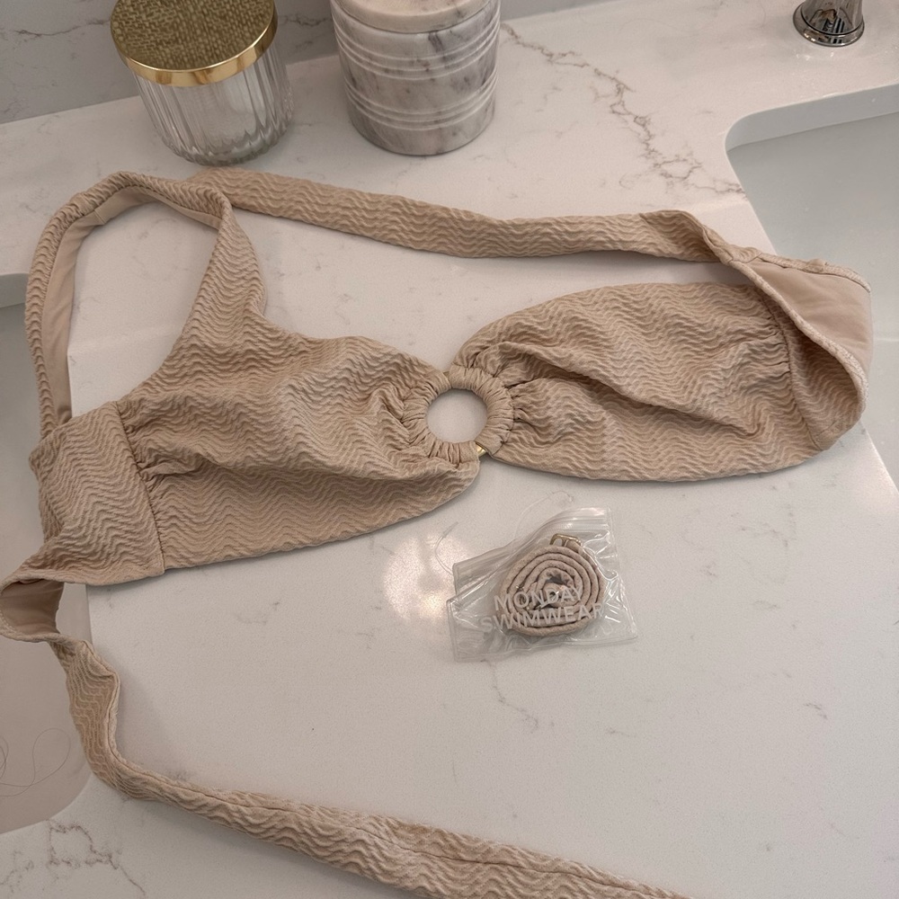 Monday Swimwear Sand Textured Bikini Top